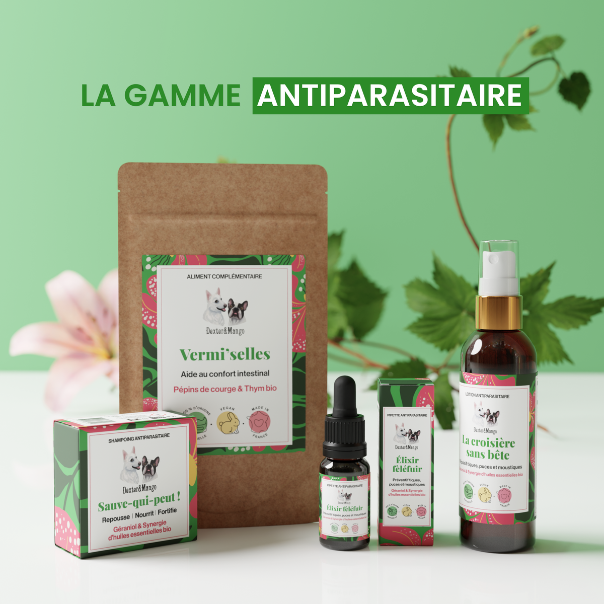 Spray anti parasitaire - Dexter & Mango