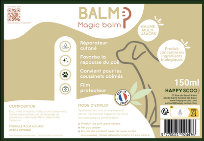 Baume coussinets & truffe – Protection et hydratation naturelle – Happy Scoop