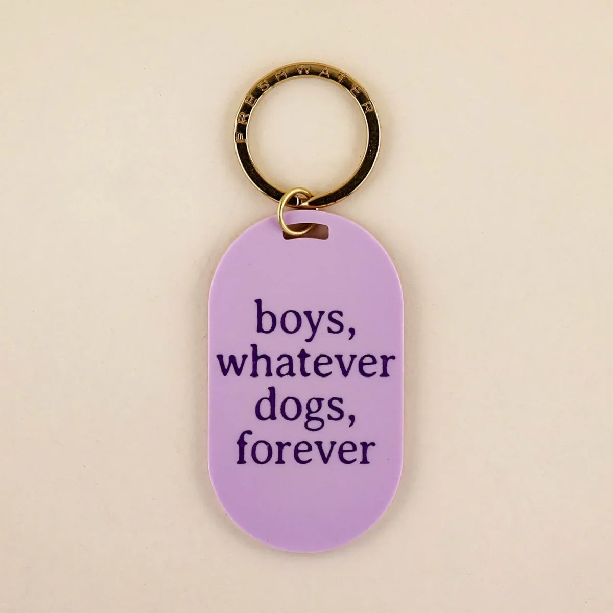 Porte-clés Médaille Boys whatever, dogs forever
