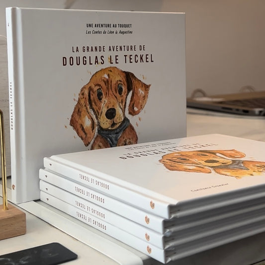 Livre La grande aventure de Douglas le teckel - Les contes de Léon & Augustine