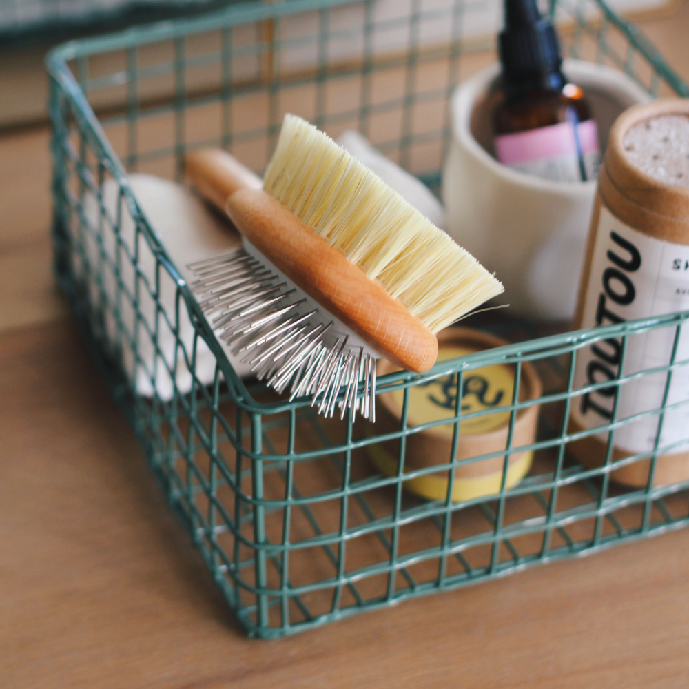 Brosse double face pour poils longs et mi-longs