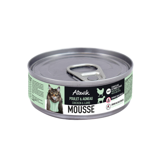 Mousse chat poulet agneau - Atavik