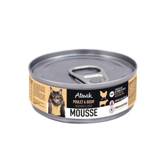 Mousse chat poulet boeuf - Atavik